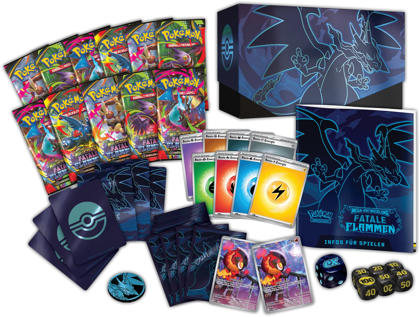 Pokémon: Fatale Flammen (ME02) – Top Trainer Box – DE