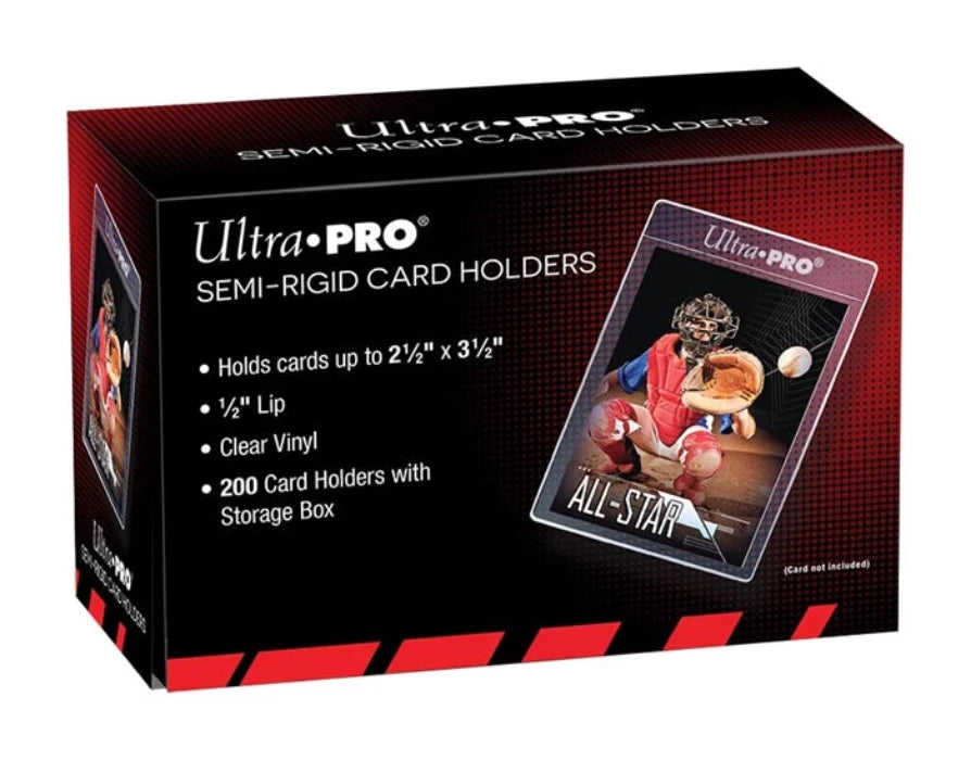 Ultra Pro: Semi-Rigid 1/2" Lip Card Holders – mit Box – (200)