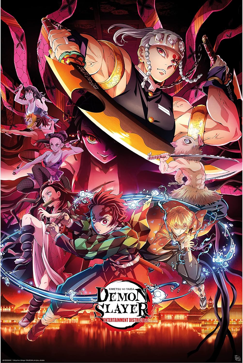 Demon Slayer: Poster – Entertainment District – 91,5 × 61 cm