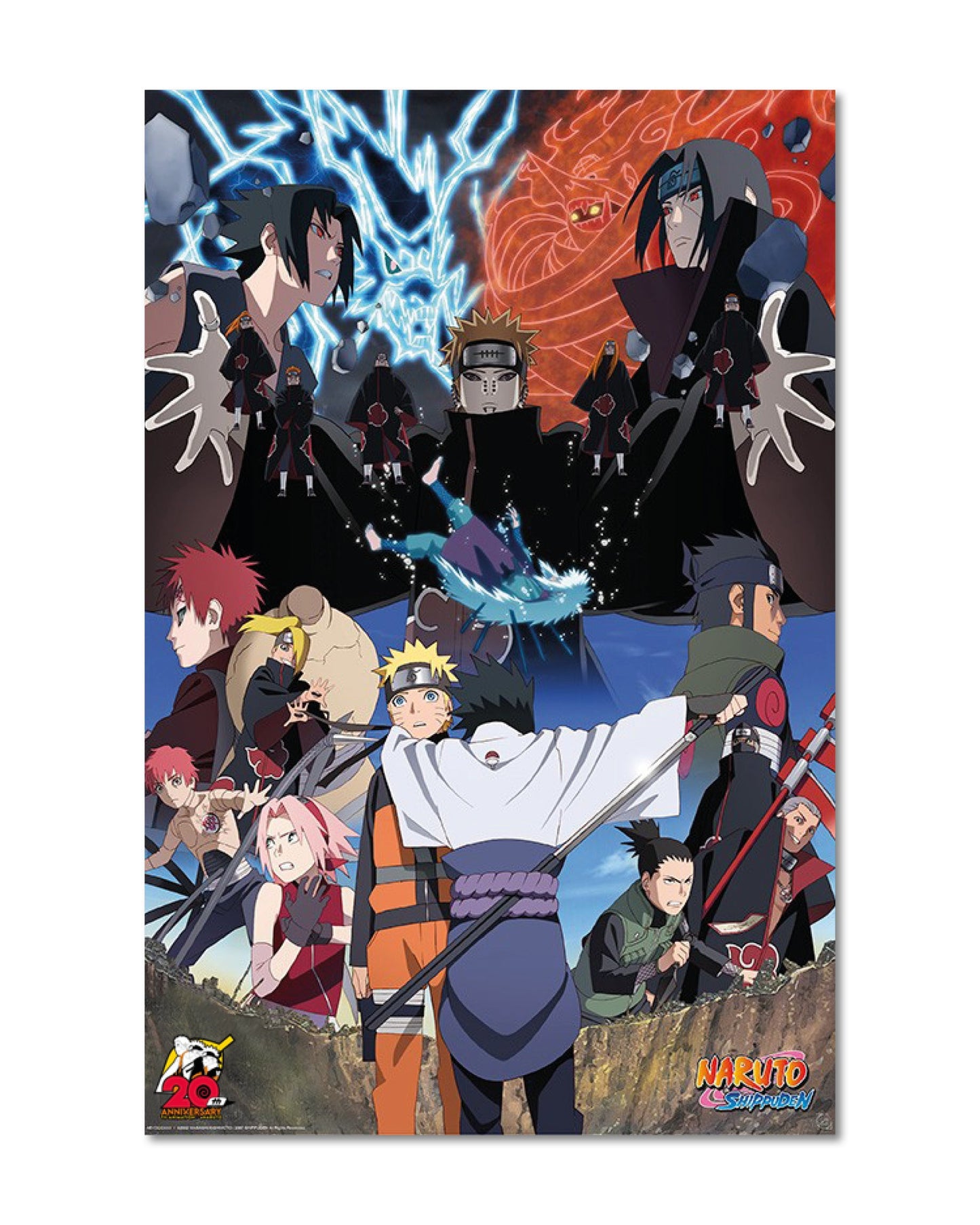 Naruto Shippuden: Poster – Rivalen – 91,5 × 61 cm