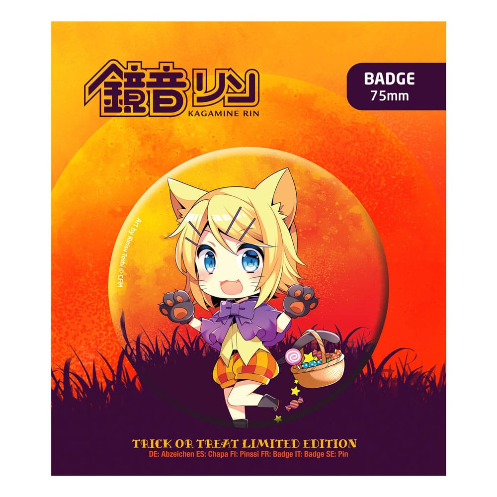Hatsune Miku: Ansteck-Button Halloween - Limited Edition - Kagamine Rin