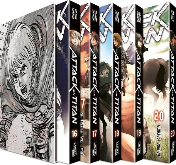Attack on Titan: Bände 16-20 im Sammelschuber - mit Extra