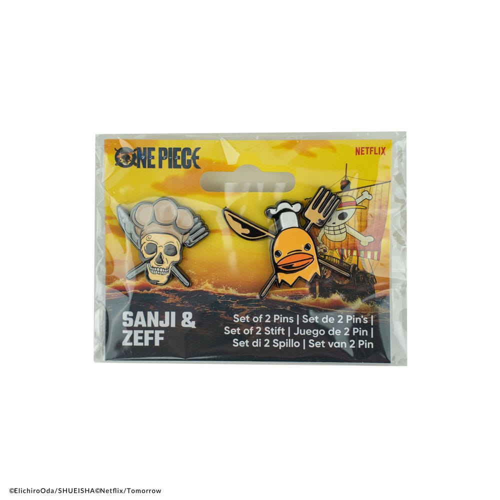One Piece: Ansteck-Pins 2er-Pack - Sanji & Zeff