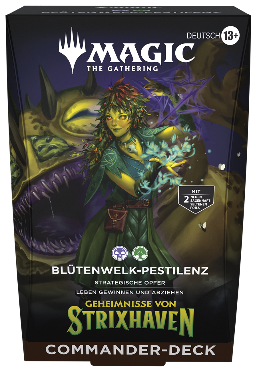 Magic: The Gathering: Geheimnisse von Strixhaven –Blütenwelk-Pestilenz – Commander Deck – DE