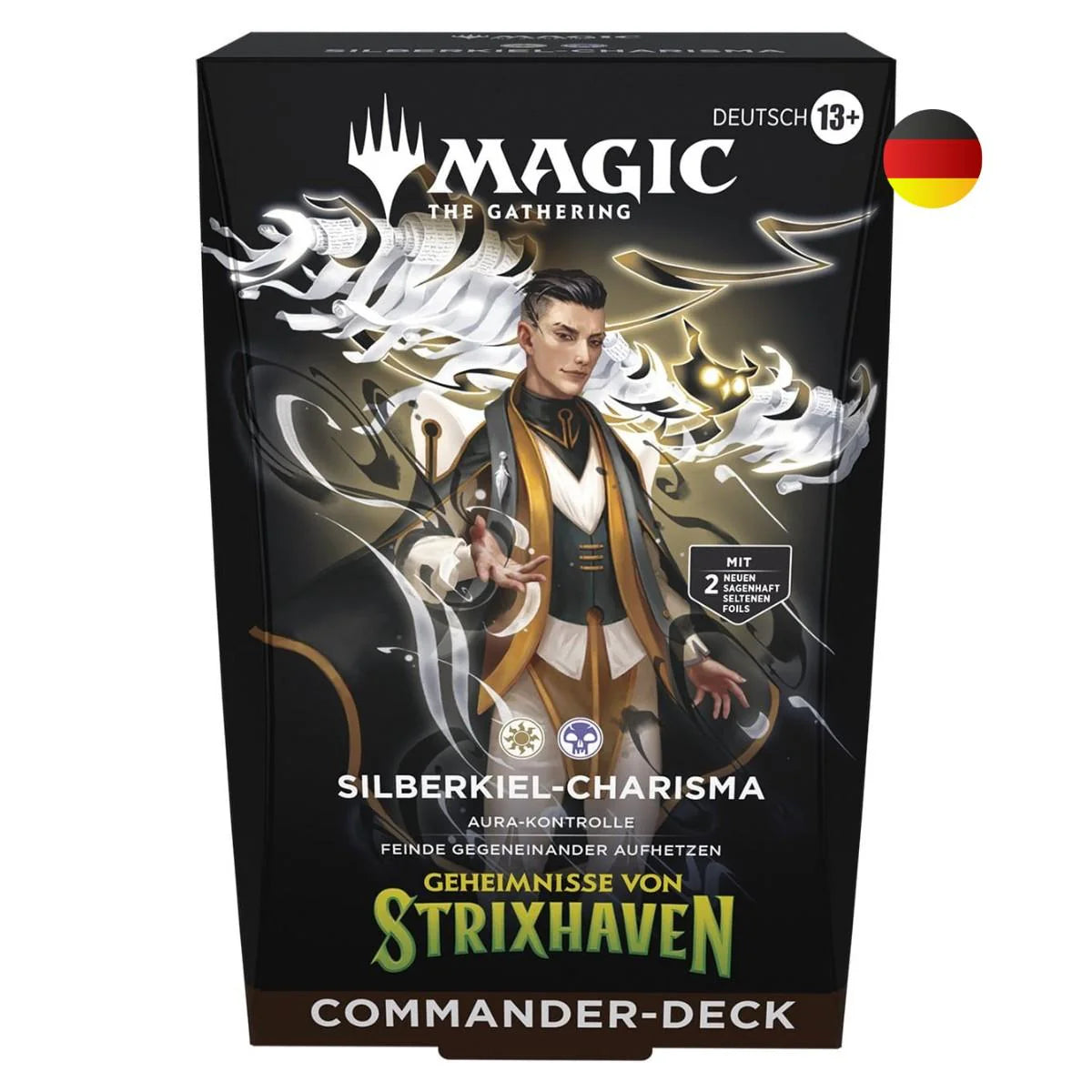 Magic: The Gathering: Geheimnisse von Strixhaven – Silberkiel Charisma – Commander Deck – DE