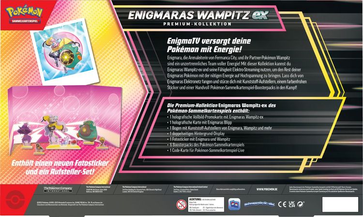 Pokémon: Enigmaras Wampitz ex – Premium Kollektion – DE