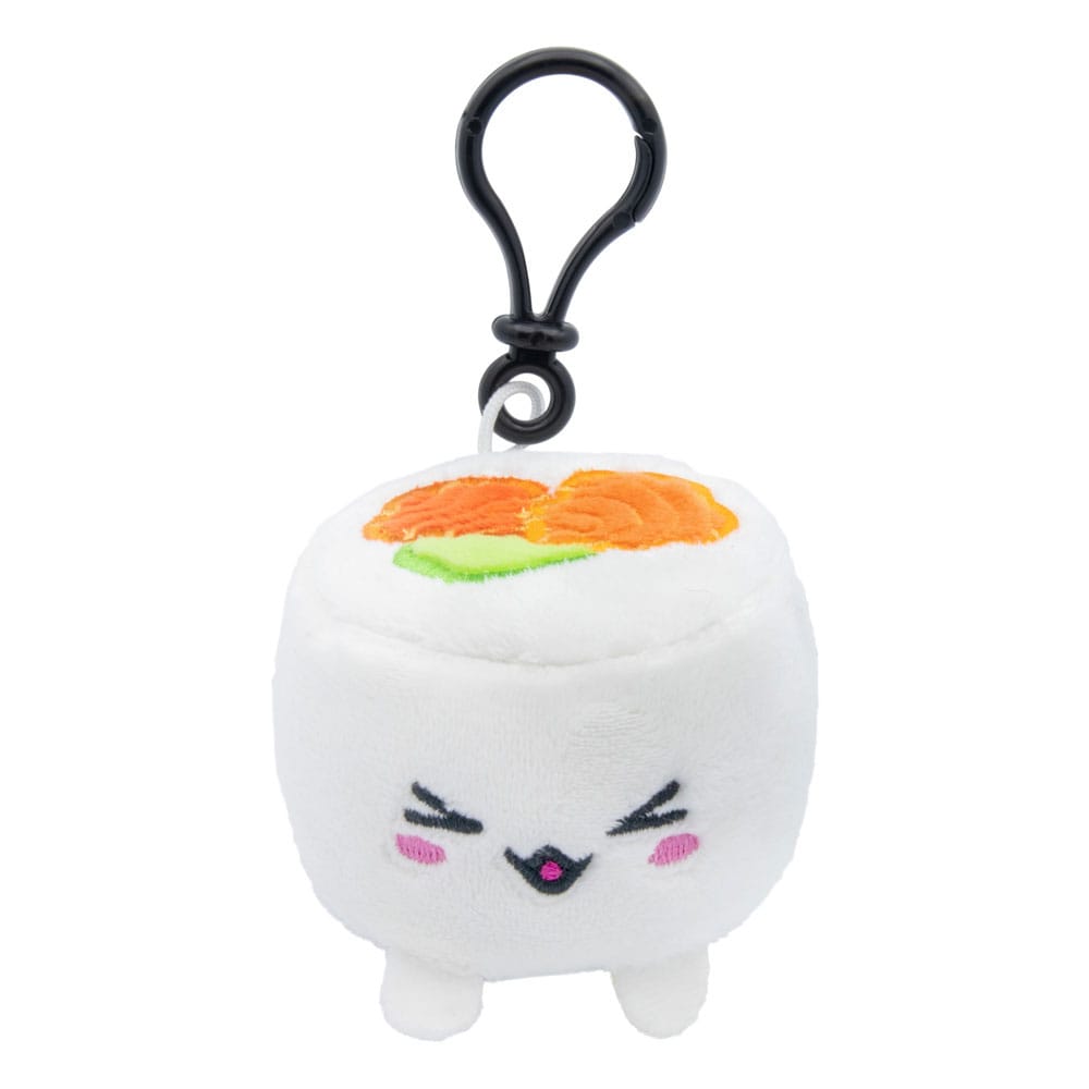 Plushi: Plüschfigur mit Schlüsselanhänger - Uramaki Sushi mit Lachs - 7 cm