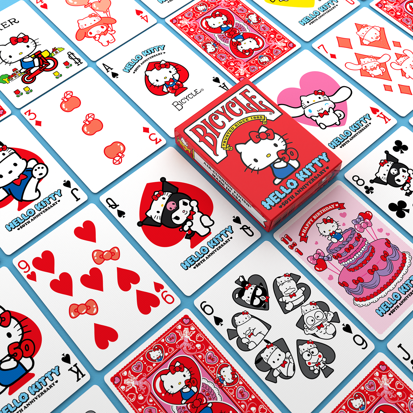 Bicycle: Hello Kitty - 50th Anniversary - Playing Cards