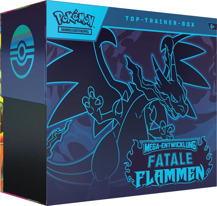 Pokémon: Fatale Flammen (ME02) – Top Trainer Box – DE