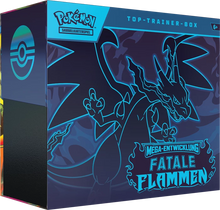 Pokémon: Fatale Flammen (ME02) – Top Trainer Box – DE