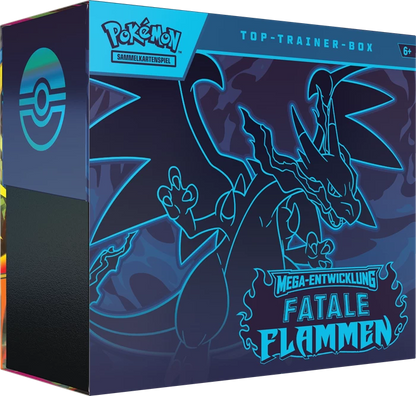 Pokémon: Fatale Flammen (ME02) – Top Trainer Box – DE