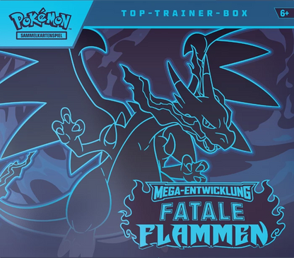 Pokémon: Fatale Flammen (ME02) – Top Trainer Box – DE