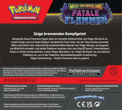Pokémon: Fatale Flammen (ME02) – Display – DE