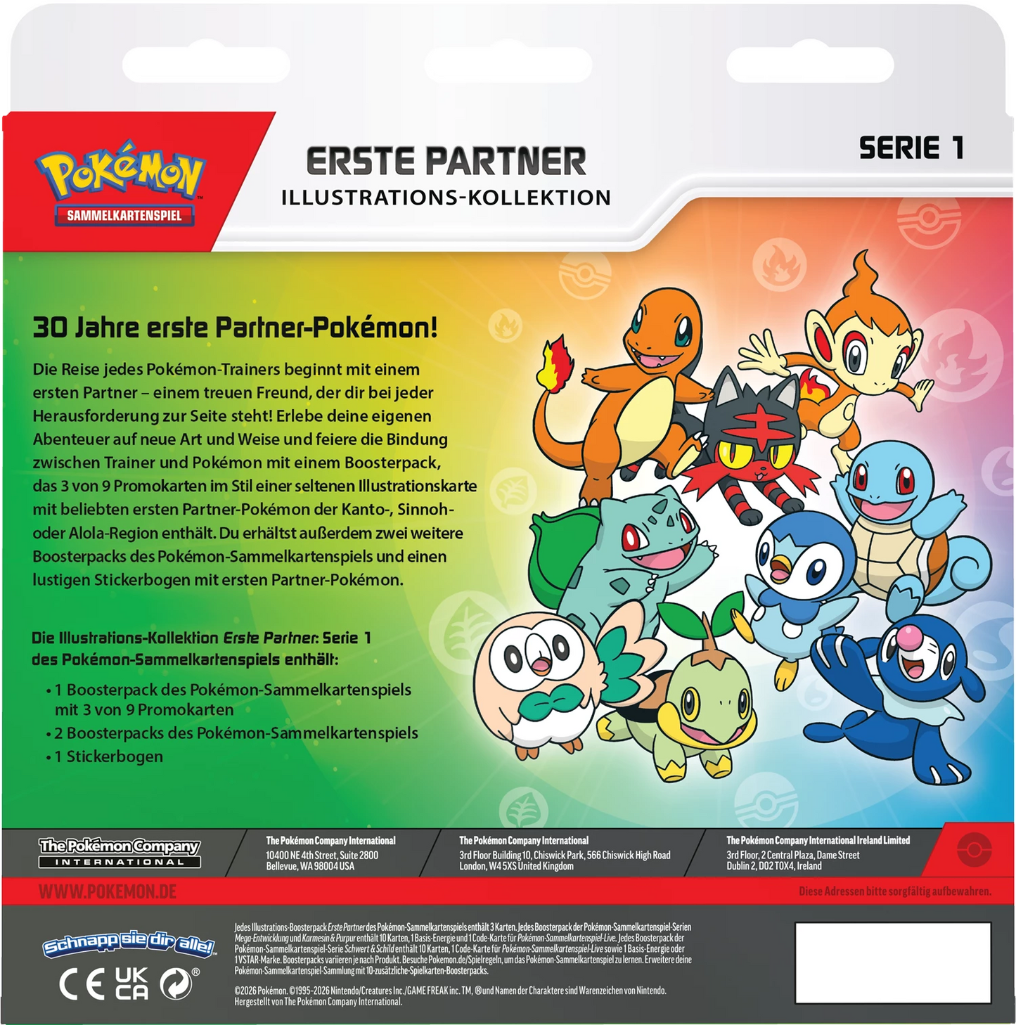 Pokémon: First Partner Illustration Collection – #1 – DE