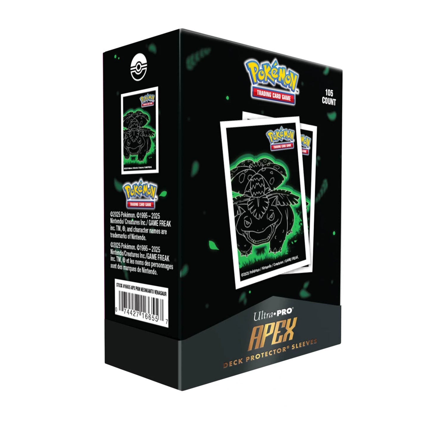 Pokémon: Deck Protector Sleeves – Venusaur APEX – Standardgröße (105 Stück)