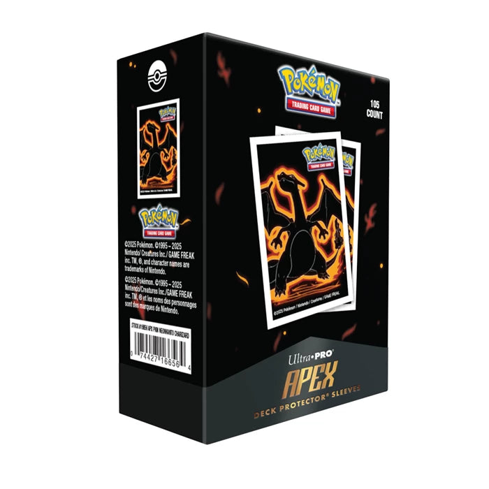 Pokémon: Deck Protector Sleeves – Charizard APEX – Standardgröße (105 Stück)