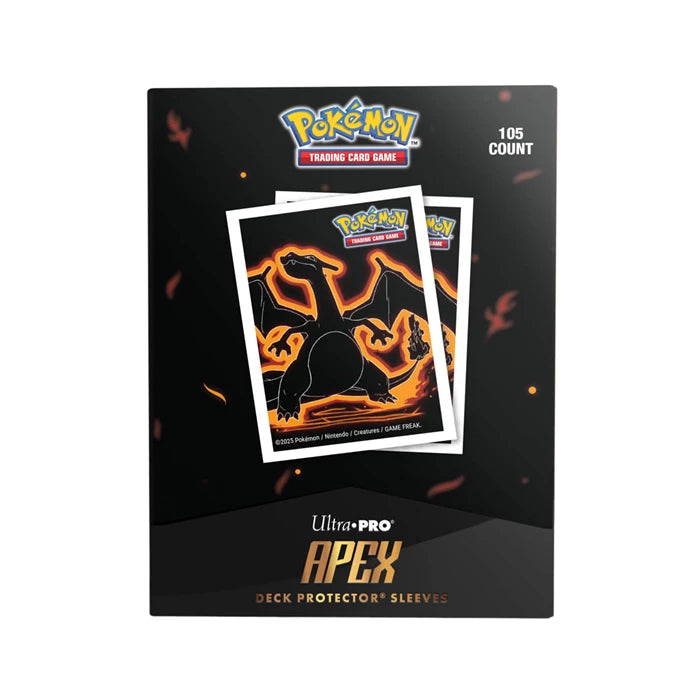 Pokémon: Deck Protector Sleeves – Charizard APEX – Standardgröße (105 Stück)