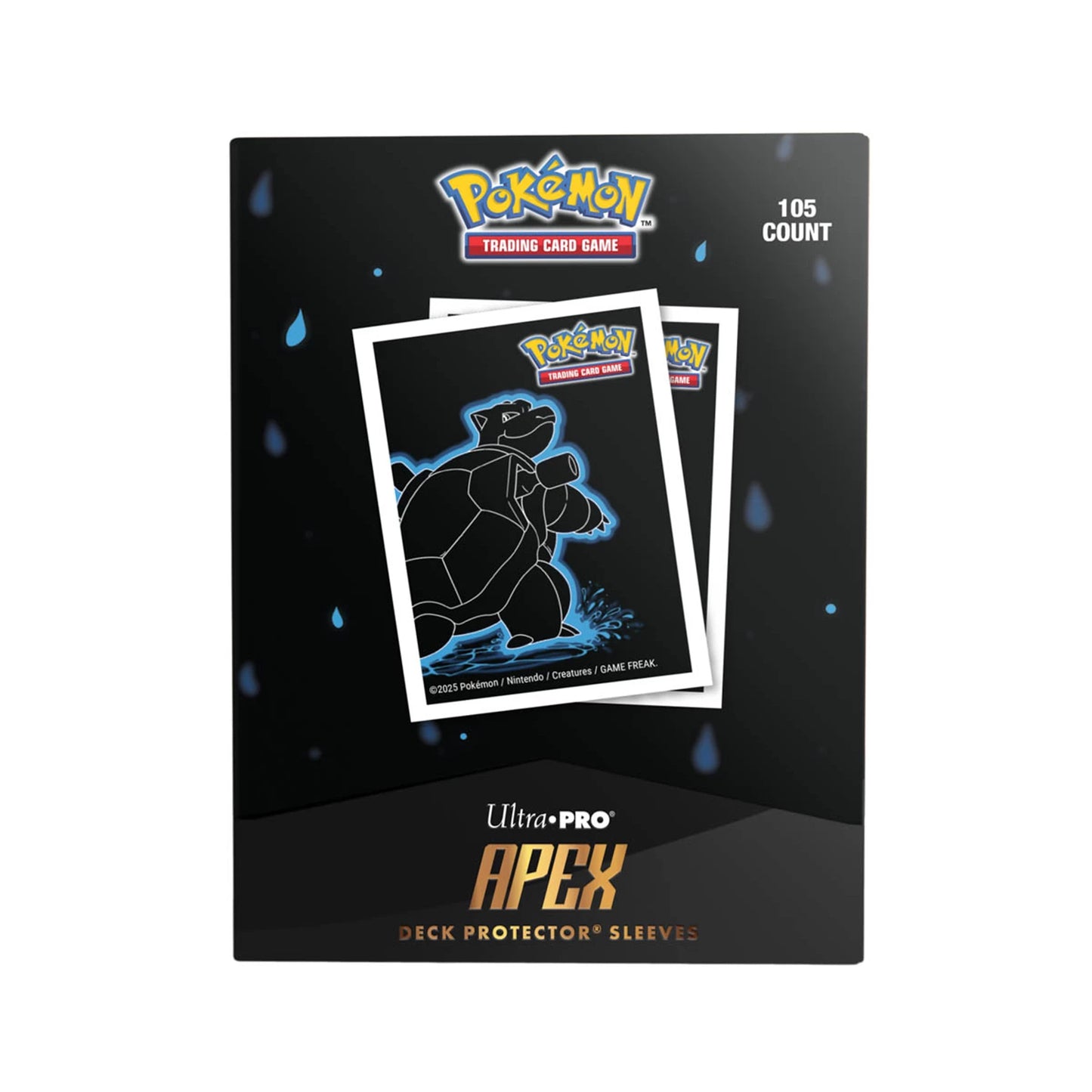 Pokémon: Deck Protector Sleeves – Blastoise APEX – Standardgröße (105 Stück)