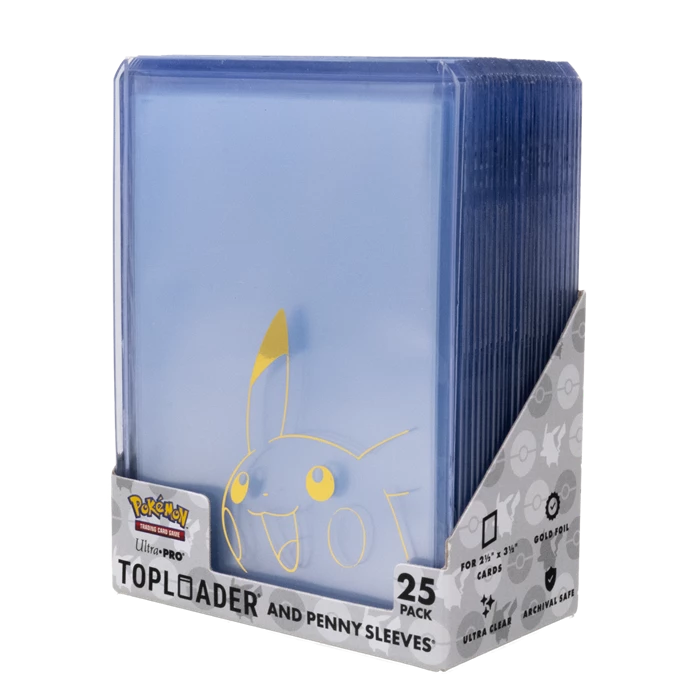 Pokémon: Pikachu Toploader & Penny Sleeves – 25 Stück