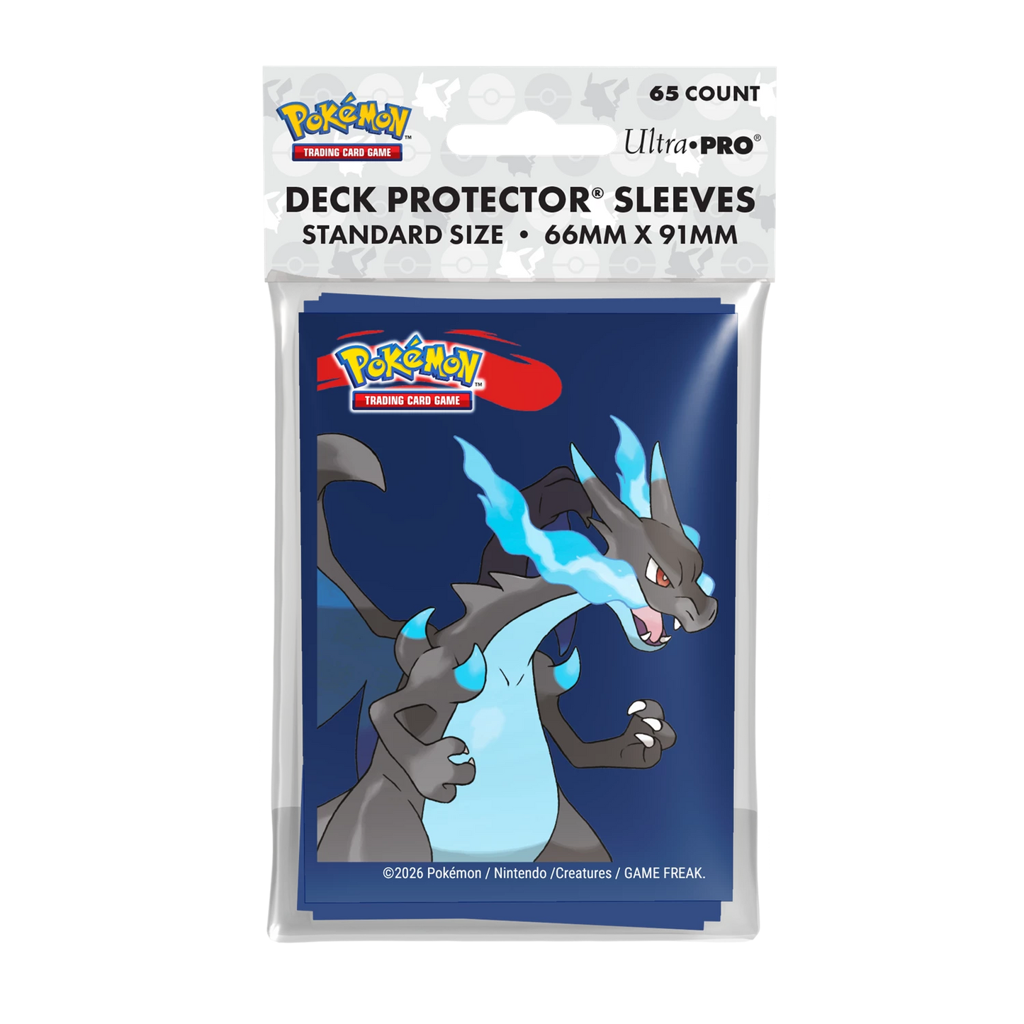 Pokémon: Deck Protector Sleeves – Mega Charizard X – (65)