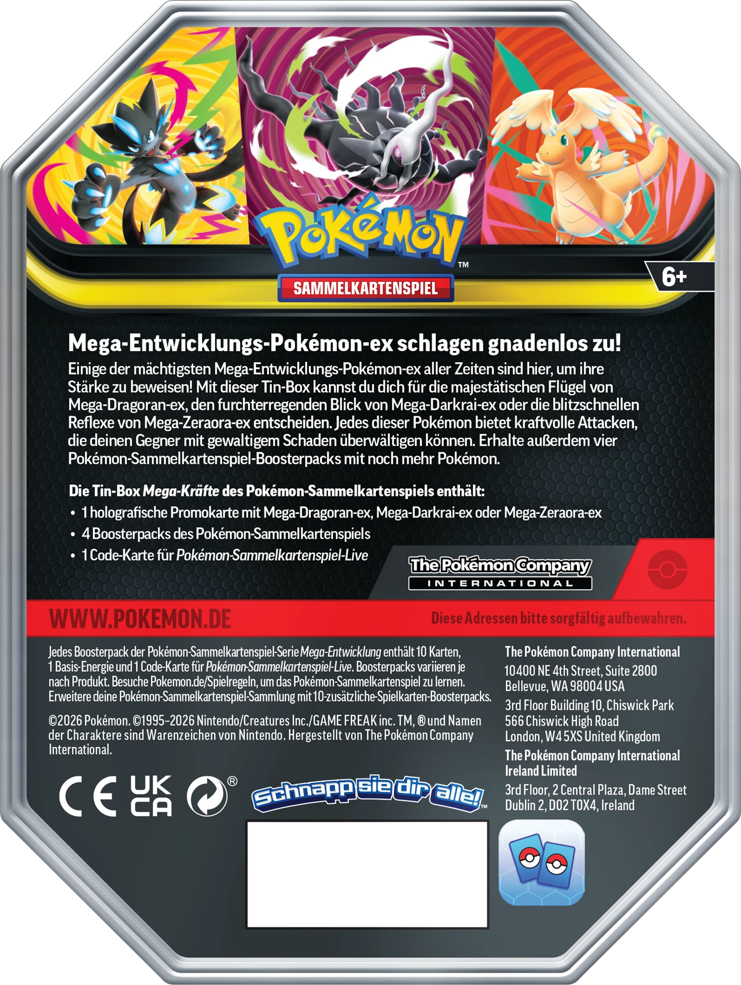 Mega Darkrai ex - Tin