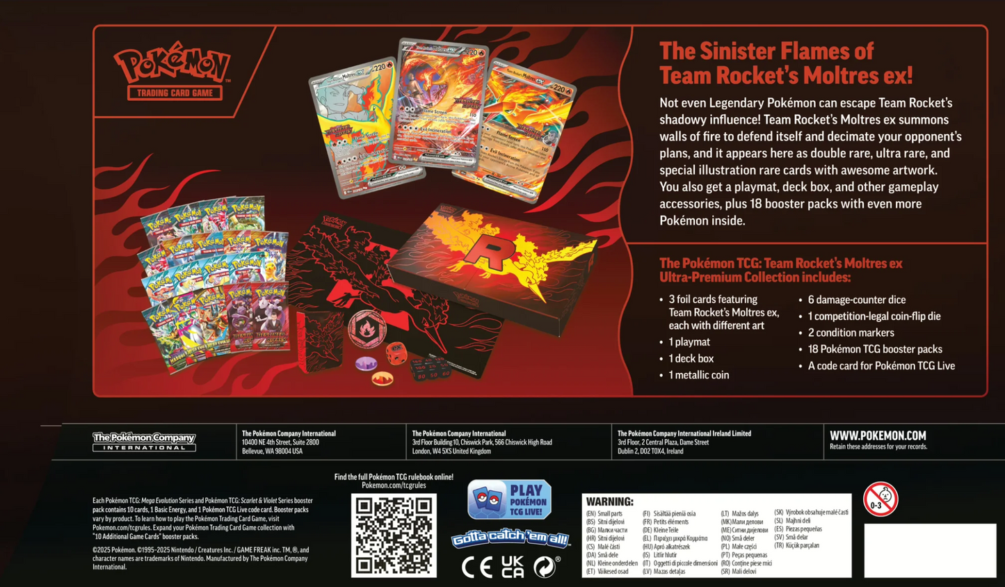 Pokémon: Team Rocket Moltres -ex – Ultra Premium Kollektion – EN