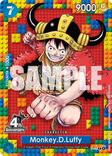 Monkey.D.Luffy P-110 4th Anniversary Promo Karte One Piece Card Game