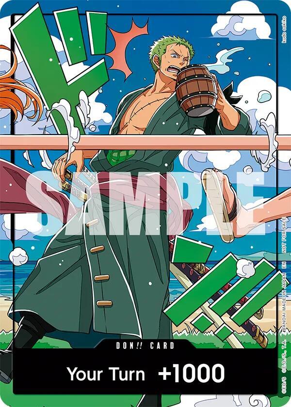 DON!! Card World United Zoro One Piece Card Game Promo