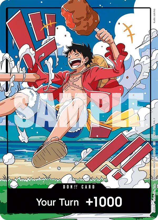 DON!! Card World United Luffy One Piece Card Game Promo