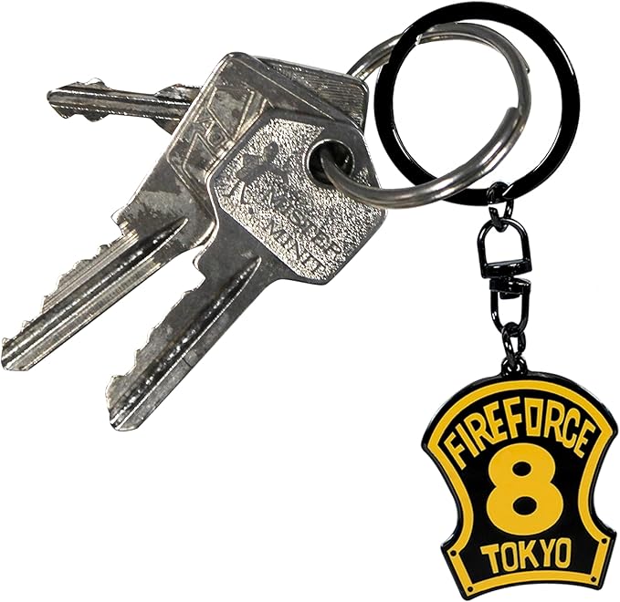 Fire Force: Schlüsselanhänger – Emblem Kompanie 8 – Metall