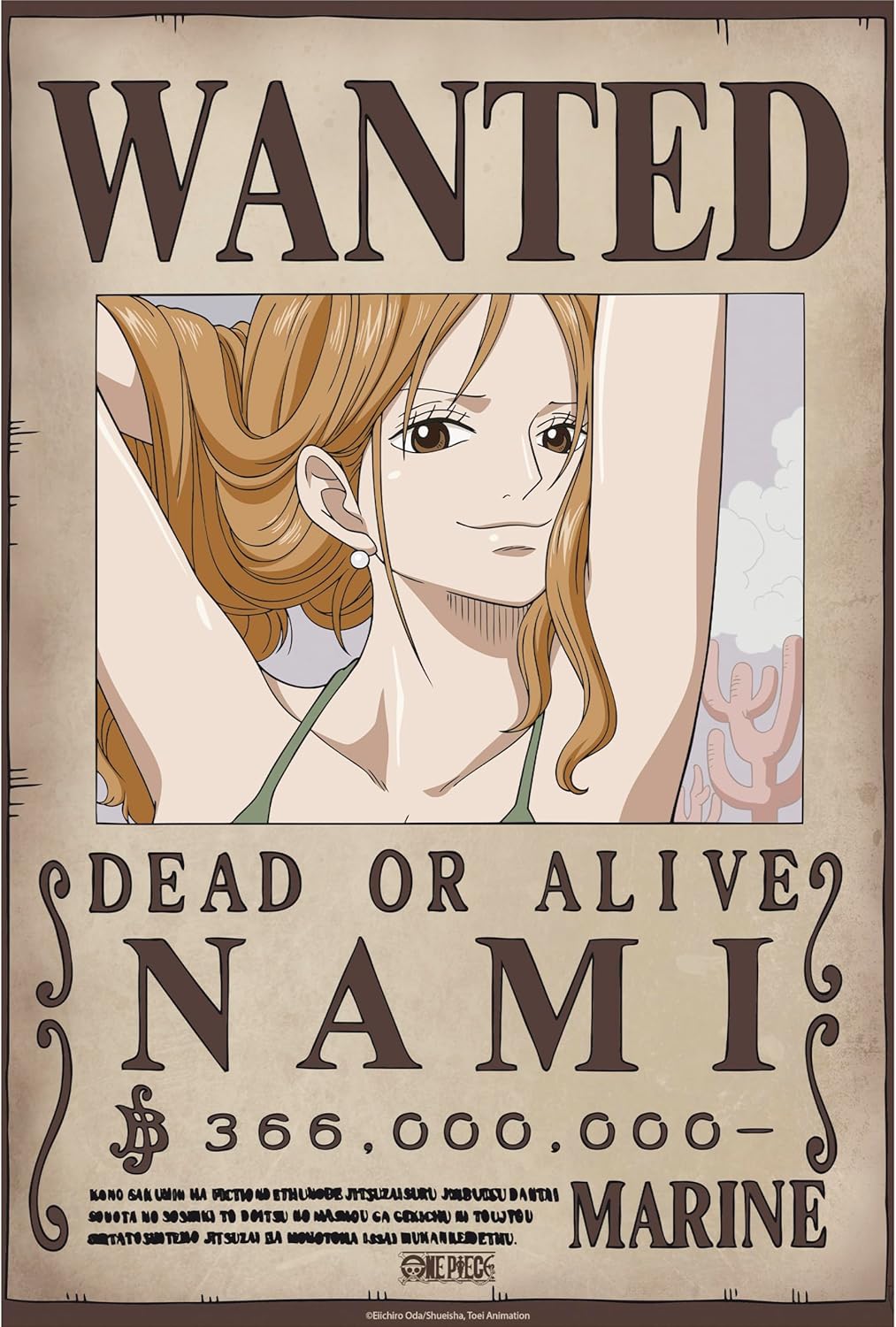 One Piece: Poster – Wanted Nami (Wano) – 52 × 38 cm