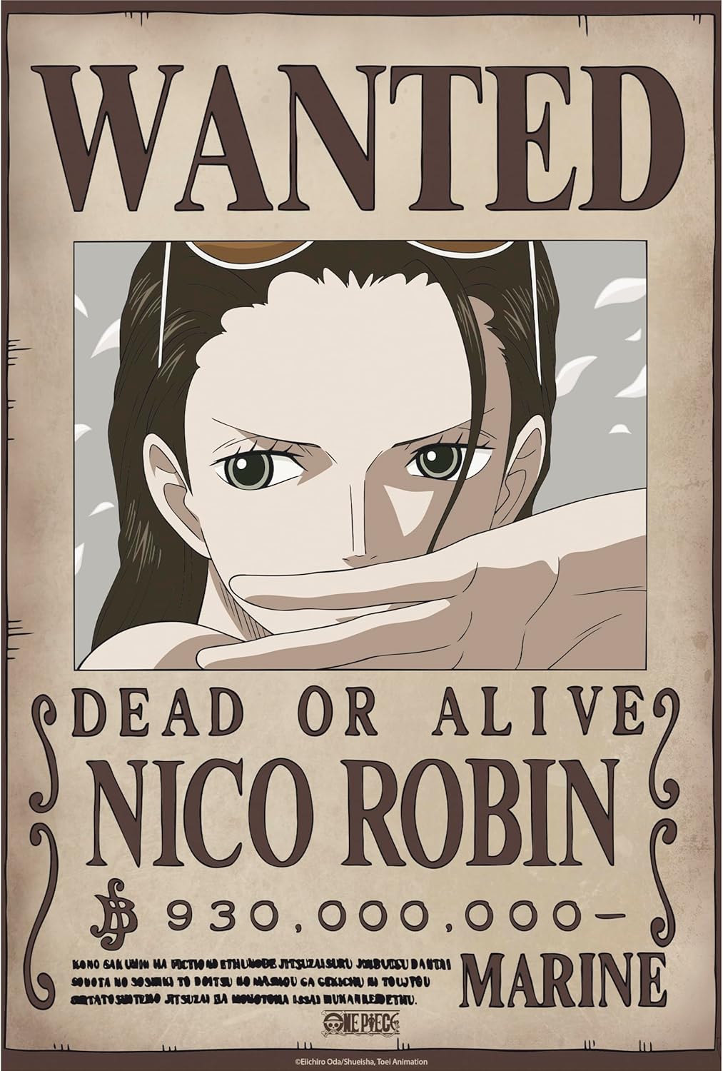 One Piece: Poster – Wanted Nico Robin (Wano) – 52 × 38 cm