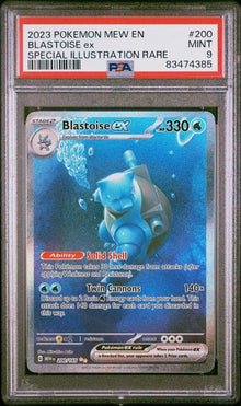 Graded Card: Blastoise ex #200 (2023) – PSA 9 – EN