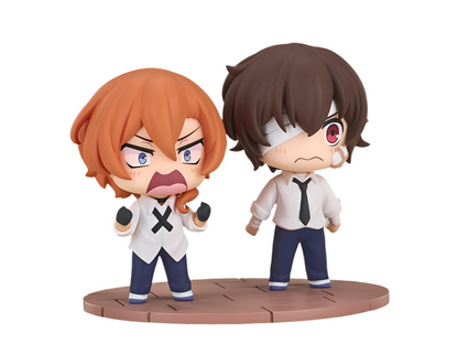 Bungo Stay Dogs: Osamu Dazai & Chuya Nakahara - Wan!Chibi Minifiguren - 8cm