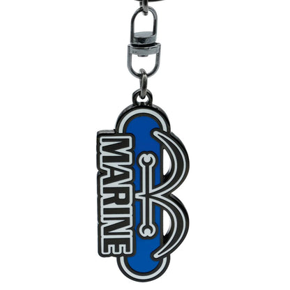 One Piece: Schlüsselanhänger – Marine-Logo – Metall