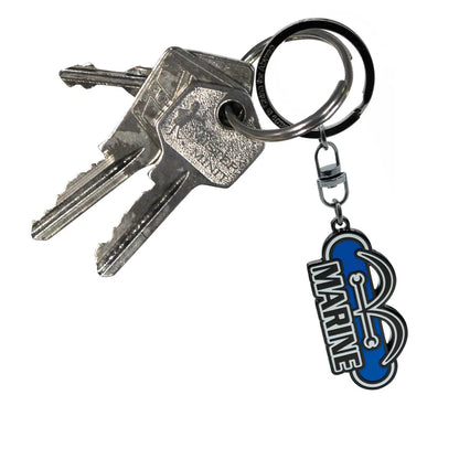 One Piece: Schlüsselanhänger – Marine-Logo – Metall