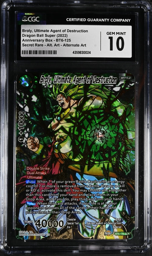 Broly, Ultimate Agent of Destruction - CGC 10