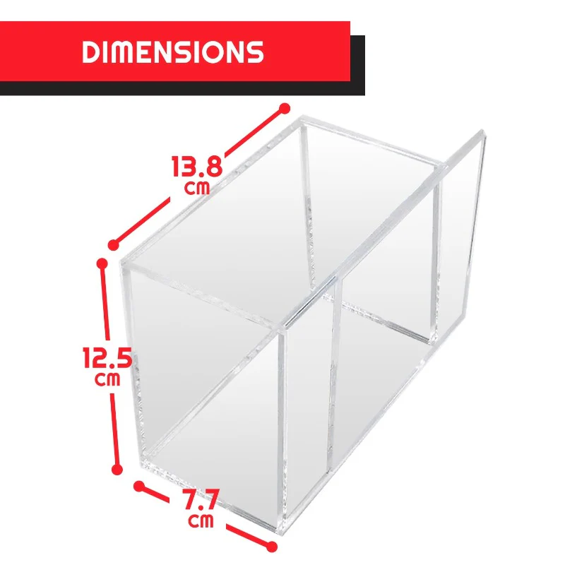 Evoretro: Display Acryl Case – Premium mit Sliding Lid Anti-UV – 4.0 mm