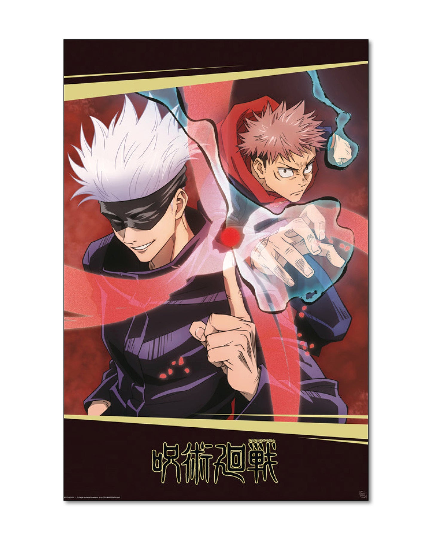 Jujutsu Kaisen: Poster – Itadori & Gojo – 91,5 × 61 cm