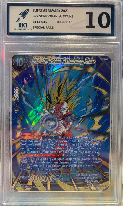 Graded Card: SS2 Son Gohan, A.Strike #BT13-036 Special Rare (2021) - RKT 10 - ENG