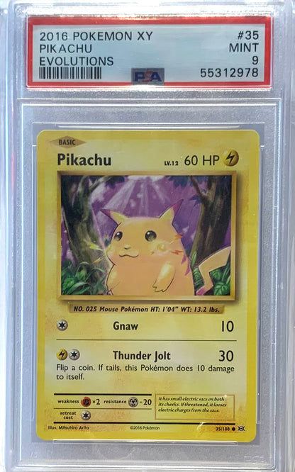 Graded Card: Pikachu #35 (2016) - PSA 9 - EN