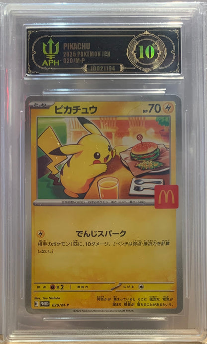 Graded Card: Pikachu #020 (2025) - APH 10 - JPN