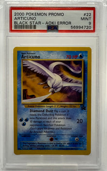 Graded Card: Articuno Aoki Error #22 (2000) - PSA 9 - EN