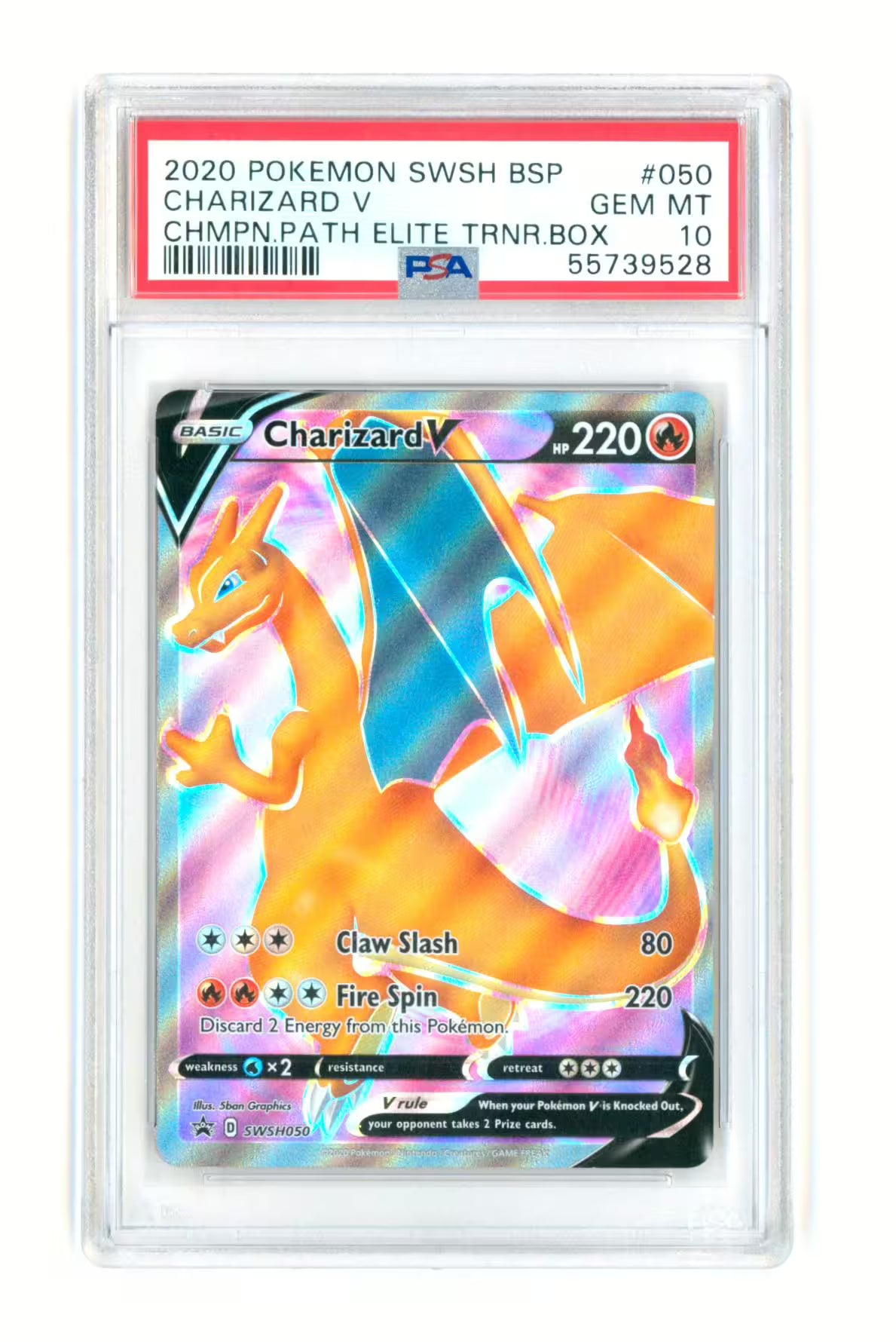 Graded Card: Charizard V #050 (2020) – PSA 10 – EN