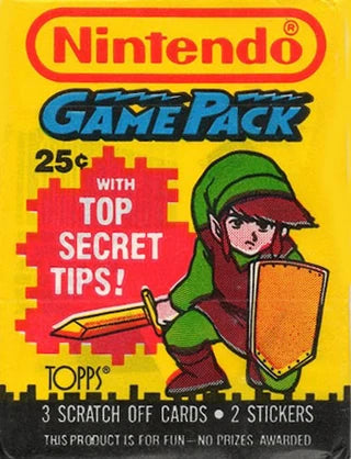 Nintendo: Game Packs - Topps - Vintage Scratch-off Game Cards