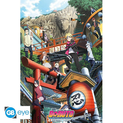 Boruto: Poster – Konoha Gruppe – 91,5 × 61 cm