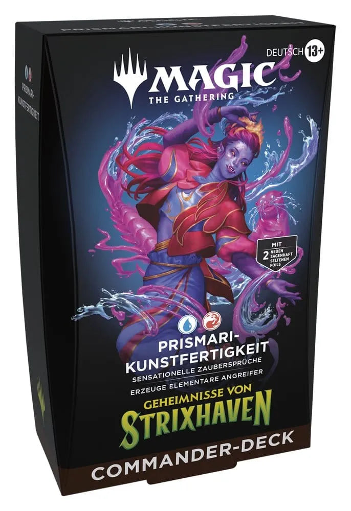 Magic: The Gathering: Geheimnisse von Strixhaven – Prismari Kunstfertigkeit – Commander Deck – DE