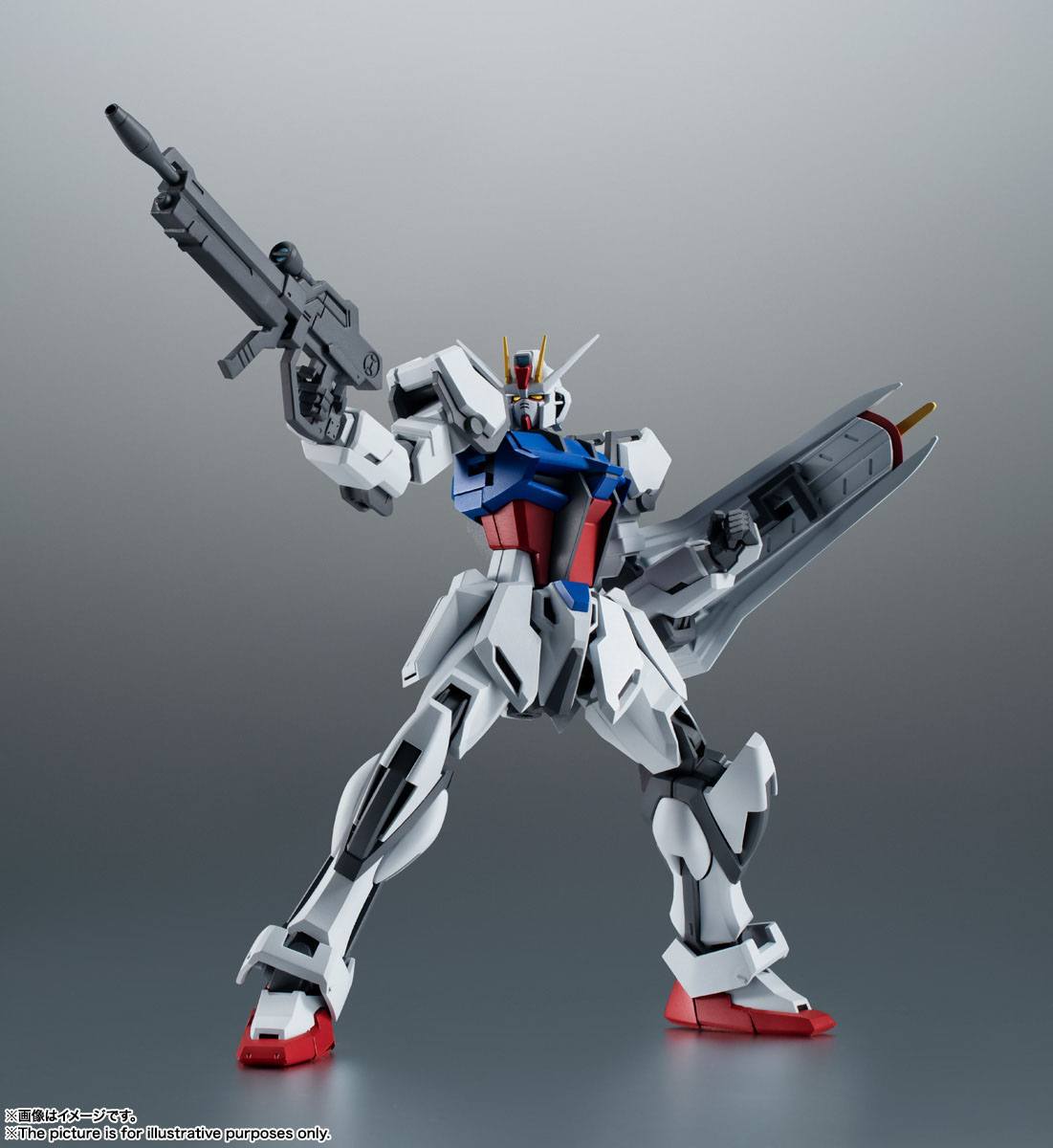 Mobile Suit Gundam Seed Robot Spirits Actionfigur GAT-X105 Strike Gundam