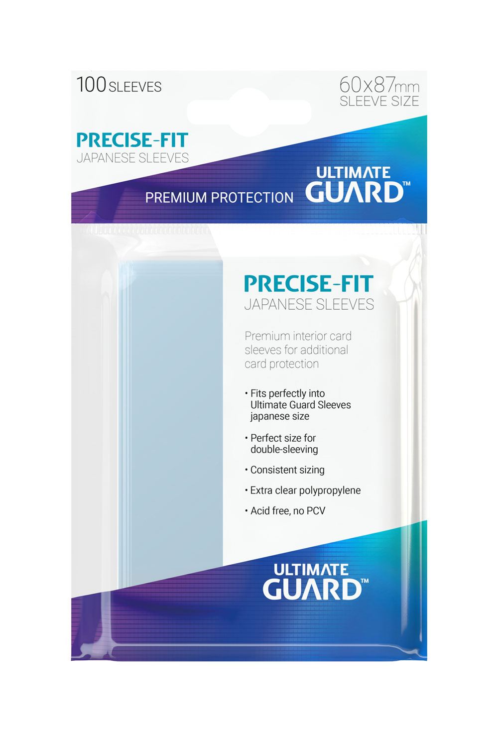Precise-Fit Sleeves: Japanische Größe Transparent (100)
