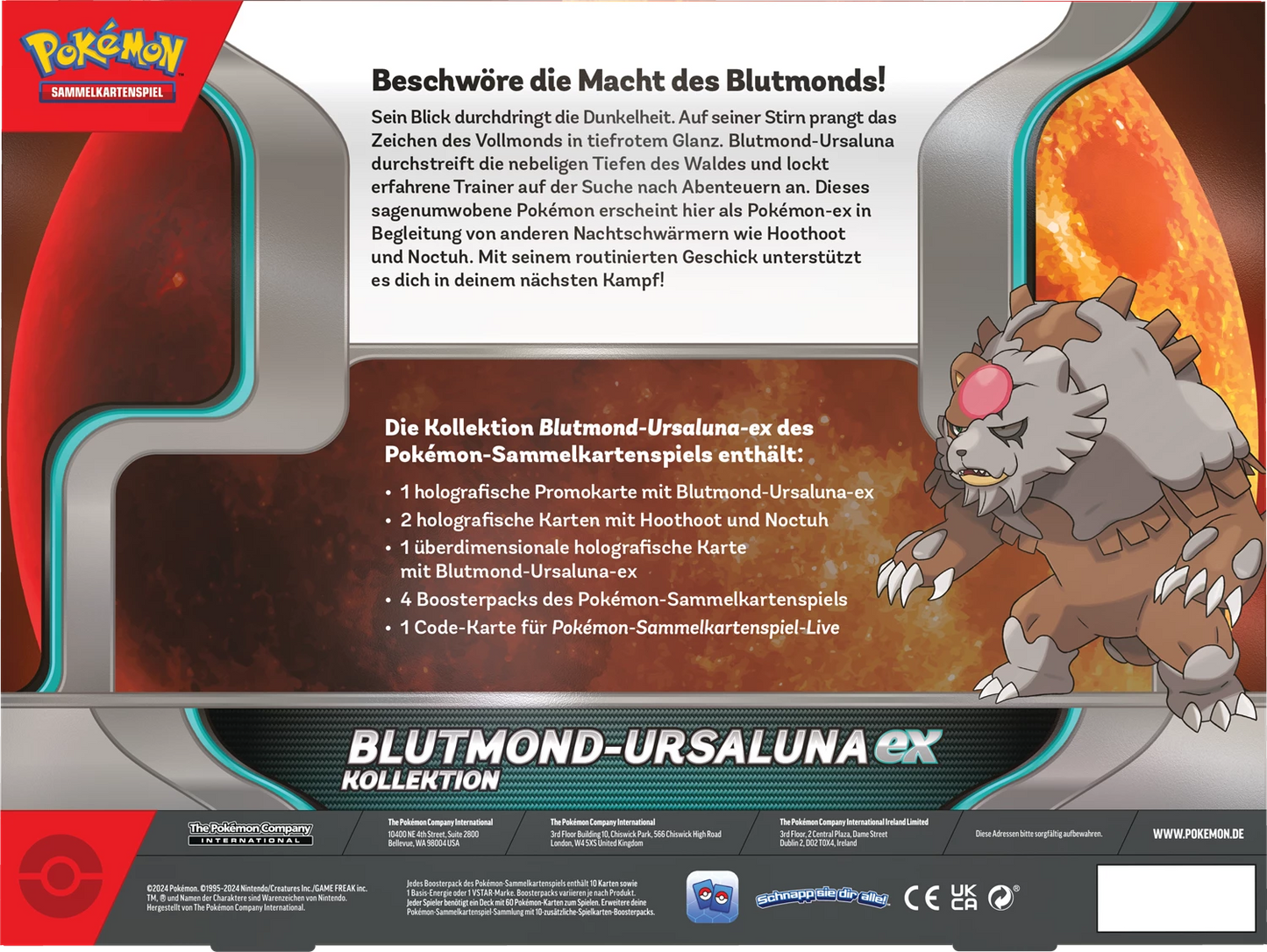 Pokémon: Blutmond-Ursaluna ex - Box - DE